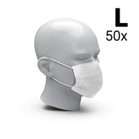 Mund-Nasen-Schutz 3-Ply 50er Set Größe L