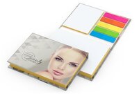 Haftnotiz-Set Prag Bookcover White Bestseller 10025 Blatt Farbschnitt