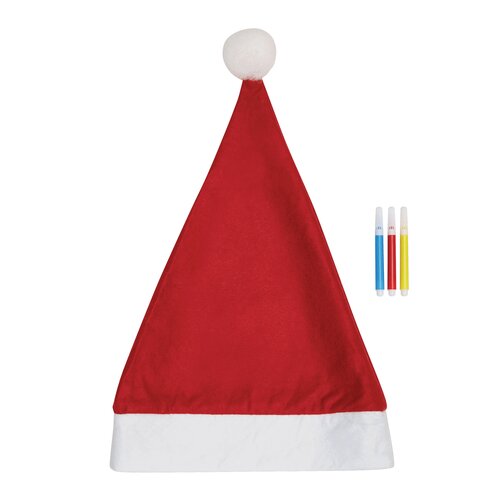 Bemalbare Filz-Weihnachtsmann-Mütze COLOURFUL HAT