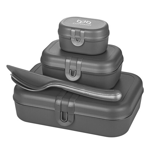 KOZIOL PASCAL READY Lunchbox-Set + Besteck-Set - MADE IN GERMANY