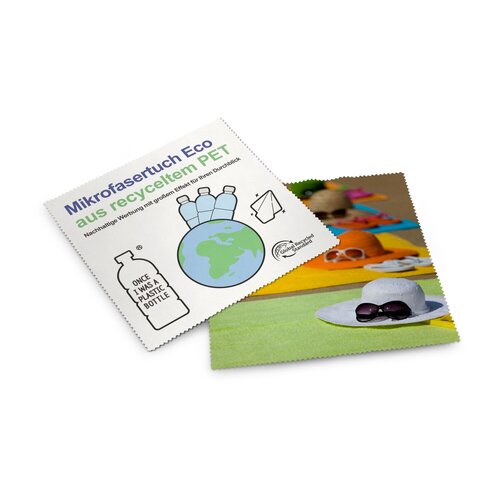 Brillenputztuch Eco - rPET Mikrofasertuch 15 x 18 cm