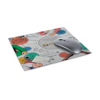 Mousepad 4in1 aus Mikrofaser mit Anti-Rutsch Noppen 20 x 23 cm inkl Polybeutel