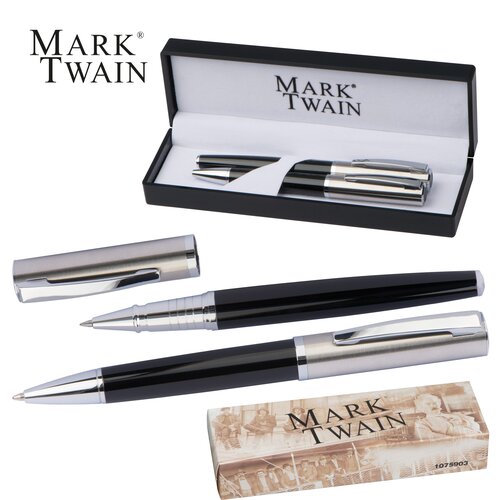 Mark Twain Schreibset Kugelschreiber und Rollerball
