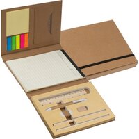 Schreibmappe mit Lineal Schreibblock und Haftmarkern