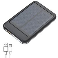 Solar Powerbank aus Metall mit 4000 mAh