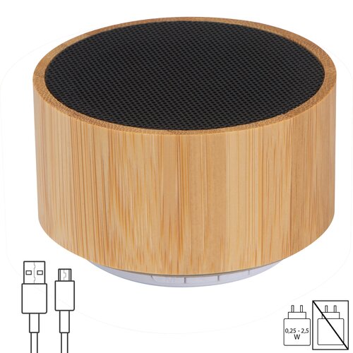 Bluetooth Lautsprecher mit Bambusummantelung