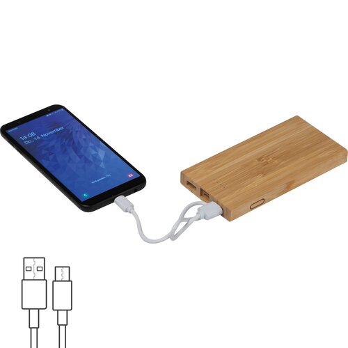 Powerbank aus Bambus