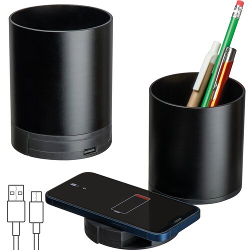 Stifteköcher mit Wireless Charging