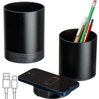 Stifteköcher mit Wireless Charging