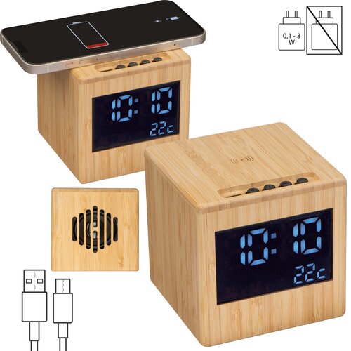Bluetooth Lautsprecher mit Wireless Charger