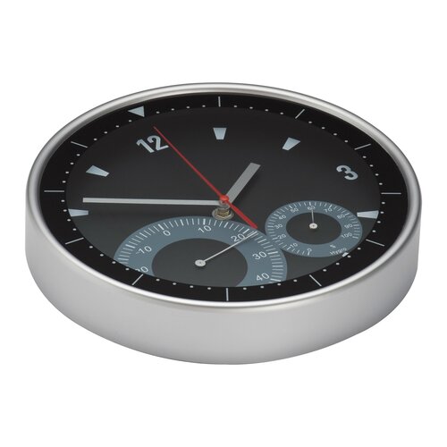 Wanduhr mit Hygro - und Thermometer