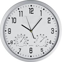 Wanduhr mit Hygro - und Thermometer