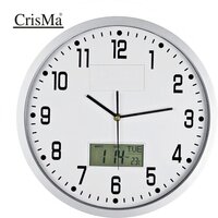 Analoge Wanduhr mit Digitalanzeige