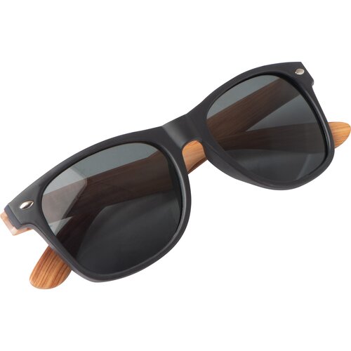 Sonnenbrille mit Bügeln in Bambusoptik