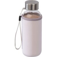Trinkflasche aus Glas mit Neoprenüberzug 300ml