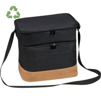 Kühltasche aus RPET mit Extrafach und Korkboden