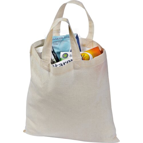 Baumwolltasche mit kurzen Henkeln