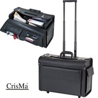 Akten-/Pilotenkoffer Trolley aus Kunstleder