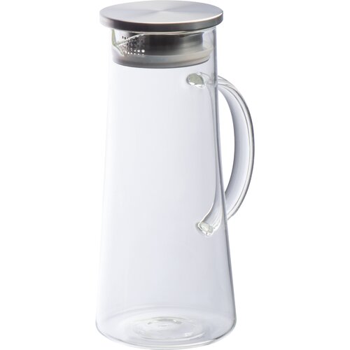 Glaskaraffe mit Edelstahldeckel, 1.350ml