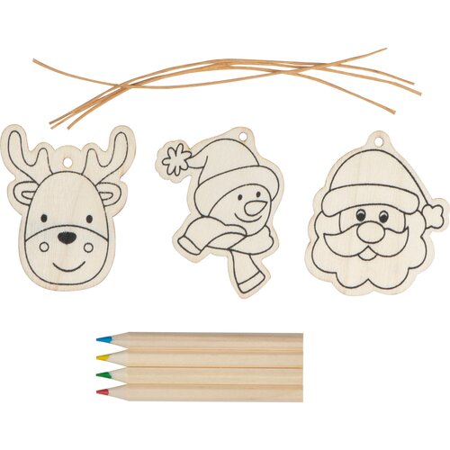 Ausmalbare Christbaumanhänger
