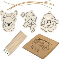 Ausmalbare Christbaumanhänger