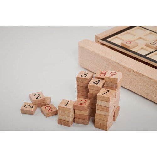 SUDOKU Sudoku-Brettspiel Holz