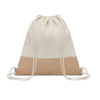 INDIA Beutel mit Kordelzug Jute
