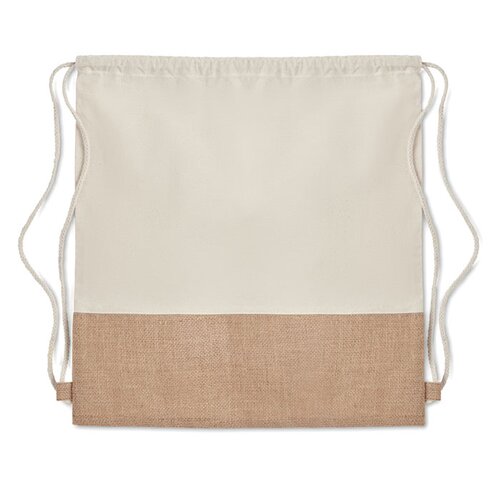 INDIA Beutel mit Kordelzug Jute
