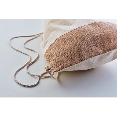 INDIA Beutel mit Kordelzug Jute