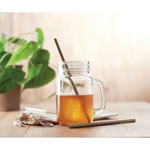 NATURAL STRAW Bambus Trinkhalme-Set