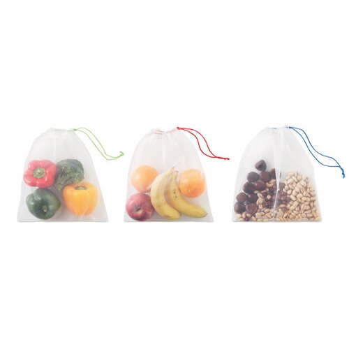 VEGGIE SET RPET Obst/Gemüsenetze 3teilig