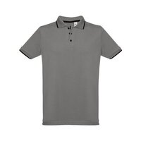 THC ROME Zweifarbiges Baumwoll-Poloshirt für Herren