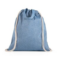 RISSANI. Tragetasche/Turnbeutel (2in1) aus recycelter Baumwolle (70%) und polyester (30% rPET) (140 g/m²)
