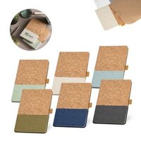 KLEE A5 Notizbuch aus Kork und Leinen mit linierten Blättern