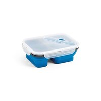 DILL Faltbare hermetische Frischhaltebox aus Silikon und PP 480 und 760 mL
