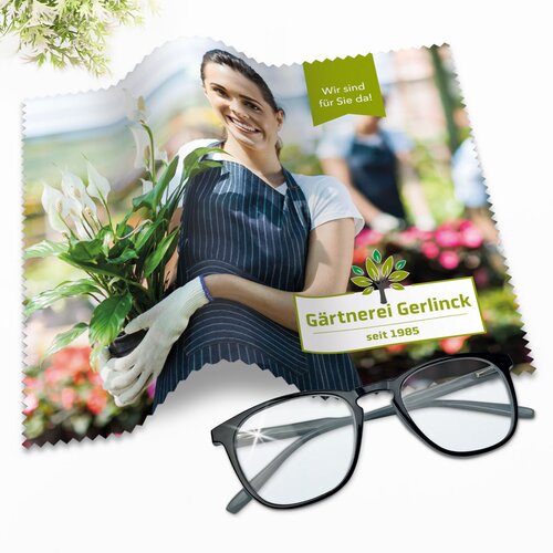 POLYCLEAN rPET Brillenputztuch 21x15 cm All-Inclusive-Paket