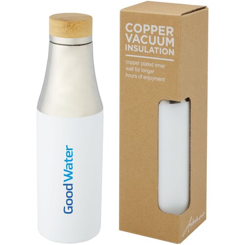 Hulan 540 ml Kupfer-Vakuum Isolierflasche mit Bambusdeckel