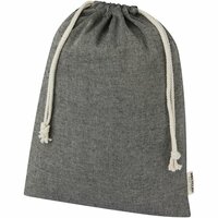 Pheebs 150gm GRS Zuziehbeutel aus Recyclingbaumwolle groß 4 l