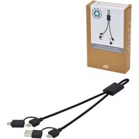 Connect 6-in-1 45W Schnelllade-  Datentransferkabel aus recyceltem RCS Aluminium