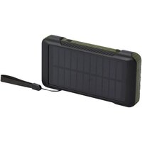 Soldy 10000 mAh Solardynamo-Powerbank aus recyceltem GRS Kunststoff
