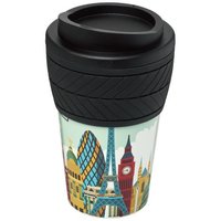 Brite-Americano 350 ml Isolierbecher mit Schutzring Reifen-Design