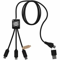SCXdesign C45 5-in-1 rPET-Ladekabel mit Datentransfer