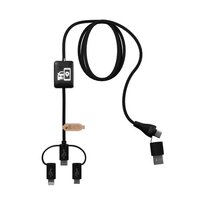 SCXdesign C48 CarPlay 5-in-1 Ladekabel mit Leuchtlogo
