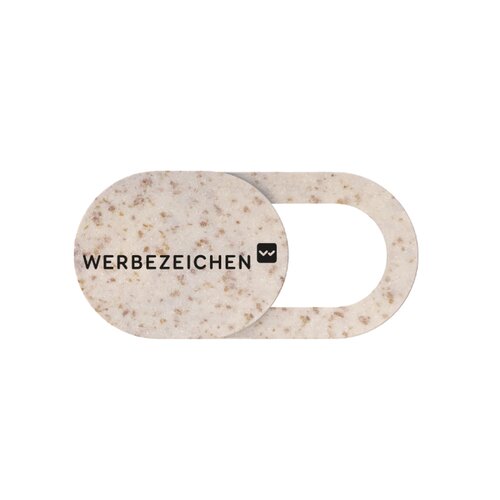Biologisch abbaubare Webcam Cover in individueller Klappkarte T1