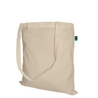 Fairtrade Baumwolltasche mit langen Griffen - 140 gm - 38 x 42 cm