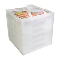 Non-Woven-Tasche mit kurzen Griffen - 80 gm - 36 x 36 x 37 cm