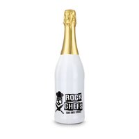 Sekt Cuvée - Flasche weiß-lackiert 075 l