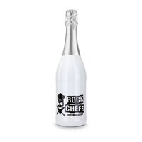 Sekt Cuvée - Flasche weiß-lackiert 075 l