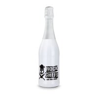 Sekt Cuvée - Flasche weiß-lackiert 075 l
