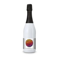 Sekt Cuvée - Flasche weiß-lackiert 075 l